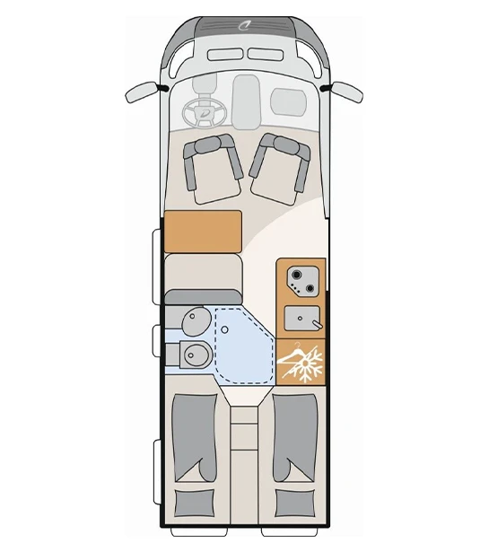 Rigel, lakóautó bérlés, lakóautó kölcsönzés, Magyarország, Dethleffs lakóautó, kompakt